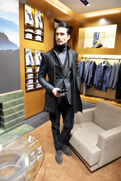 ERMENEGILDO ZEGNA CELBERATES NEW DOWNTOWN Italian brands revamped store opens with winter trunk show